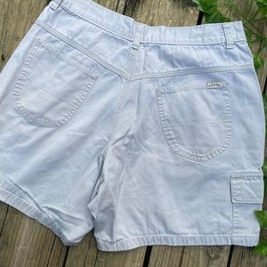 Y2K Lee Riders Grey/White Carpenter 100% Cotton Shorts size 29”